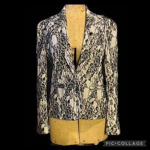 Kardashian Kollection Black Lace & Nude Small Blazer